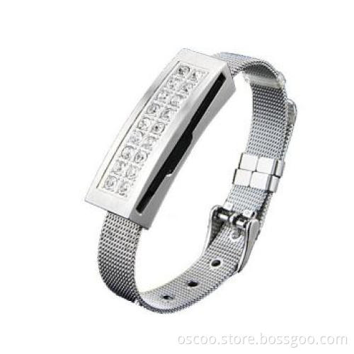 crystal wrist band usb flash drive, good qualtiy, 3 year warranty